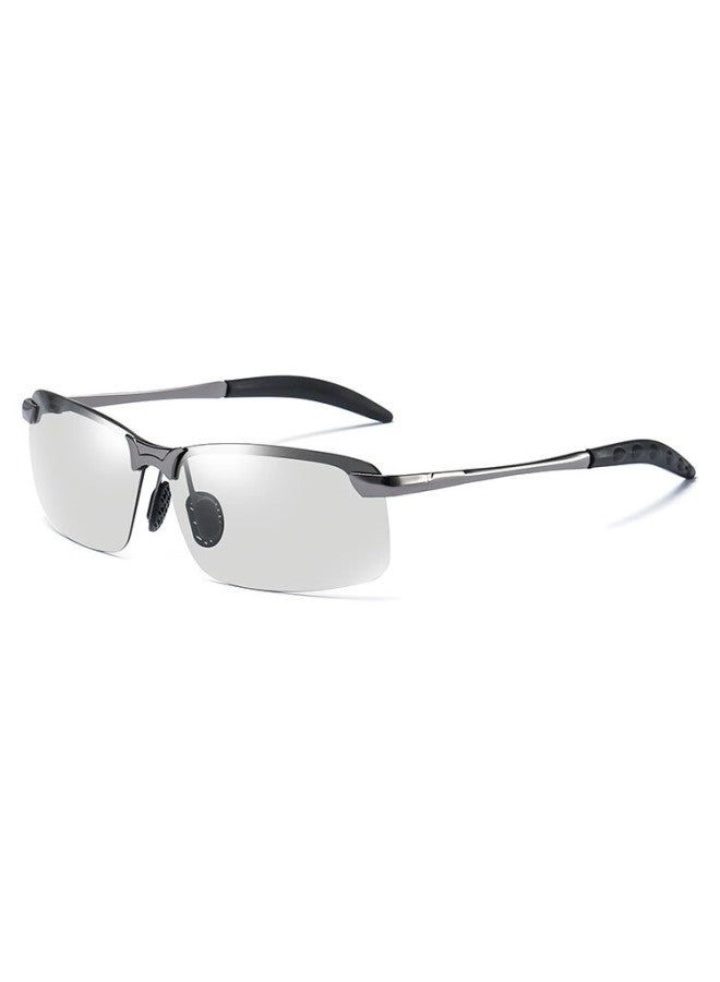 Baixiaoshe Driving Sungl, Uv Protection, Sun Shade, Fishing Sungl, Black Frame With Photochromic Lenses - Free Ice Sleeves Included