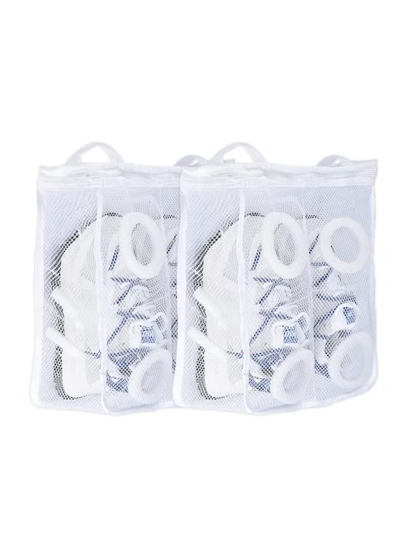 Shoe Washing Bags Laundry Bags with Zip Closure Reusable Hanging Bag for Sneakers Running Shoes and Socks 2 Pcs  - Image 1