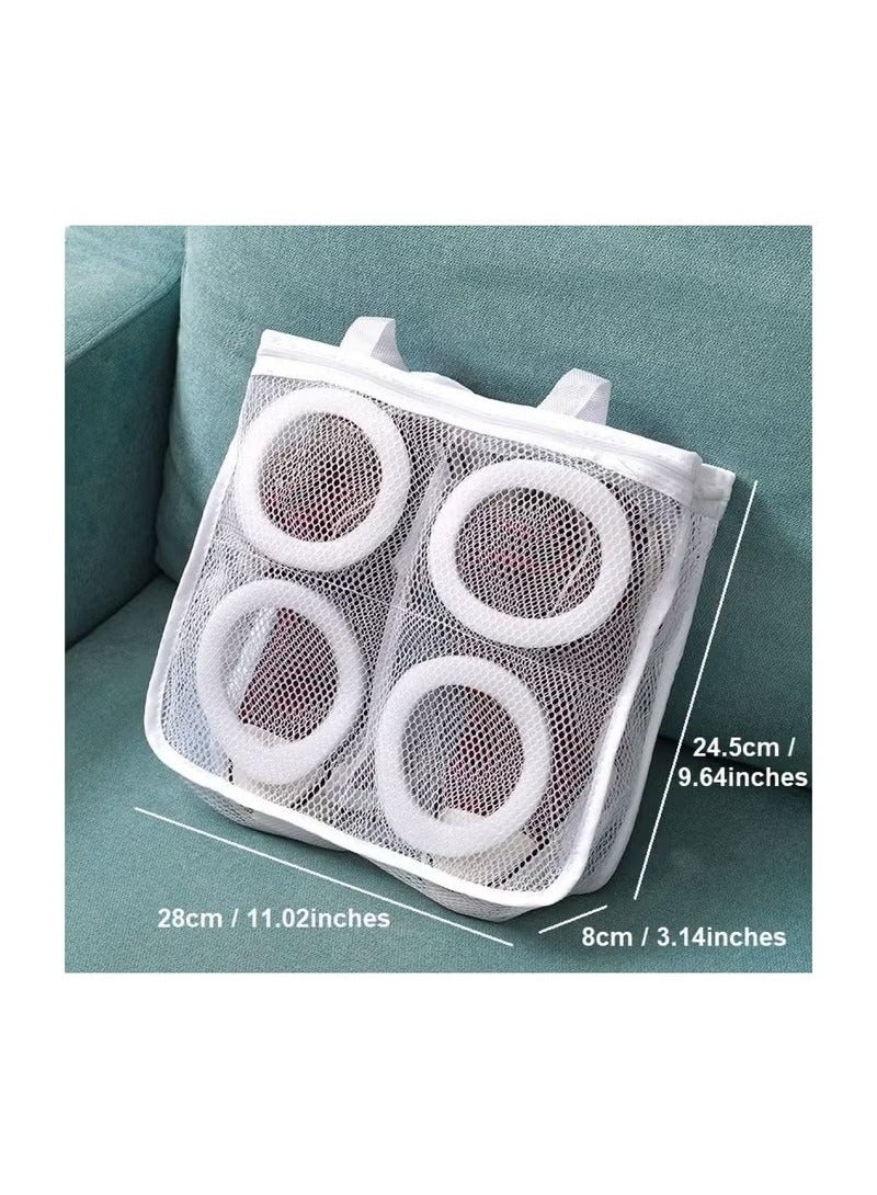 Shoe Washing Bags Laundry Bags with Zip Closure Reusable Hanging Bag for Sneakers Running Shoes and Socks 2 Pcs  - Image 2