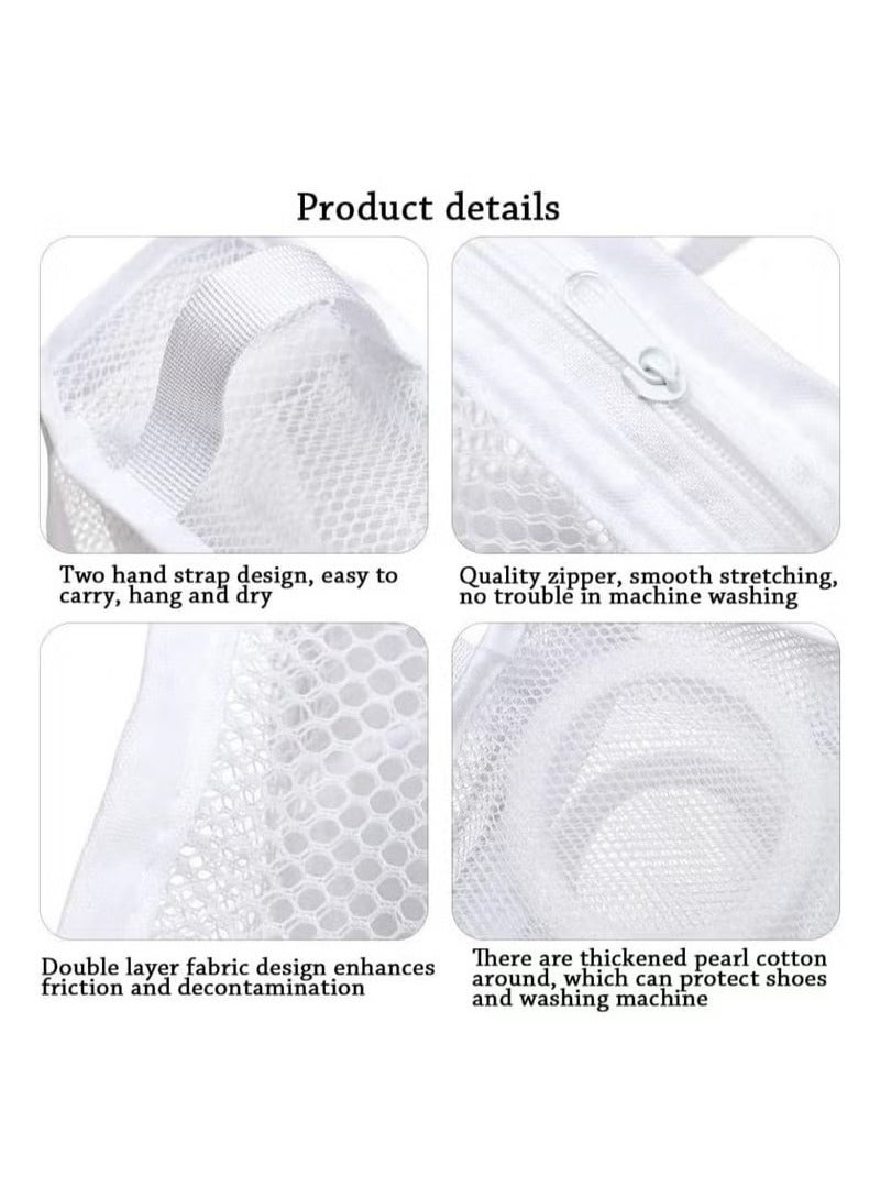 Shoe Washing Bags Laundry Bags with Zip Closure Reusable Hanging Bag for Sneakers Running Shoes and Socks 2 Pcs  - Image 4