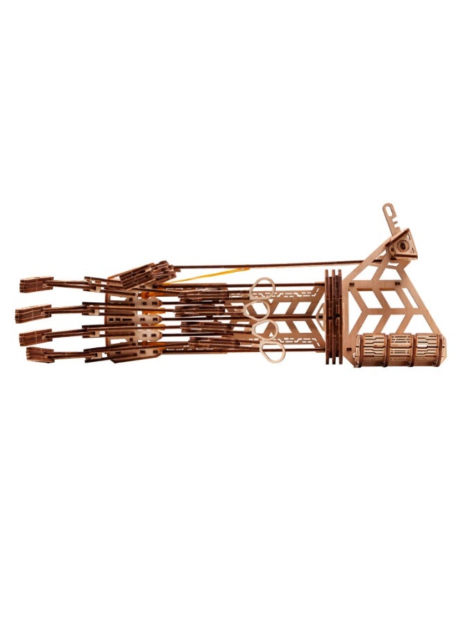 DROVO Wooden 3D Puzzle Mechanical Arm – DIY Robot Hand Exoskeleton Model Kit for Kids & Adults | 14 Joints, Functional Gripper, Eco-Friendly Build - Image 5