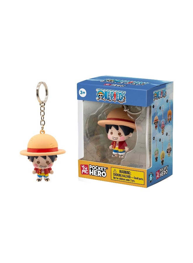 One Piece Collectible Keychain Pocket Hero Chibi Series - Luffy - Image 1