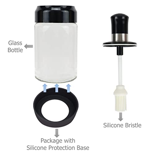 EIKS Oil Bottle with Silicone Brush for Cooking BBQ Kitchen - Image 5