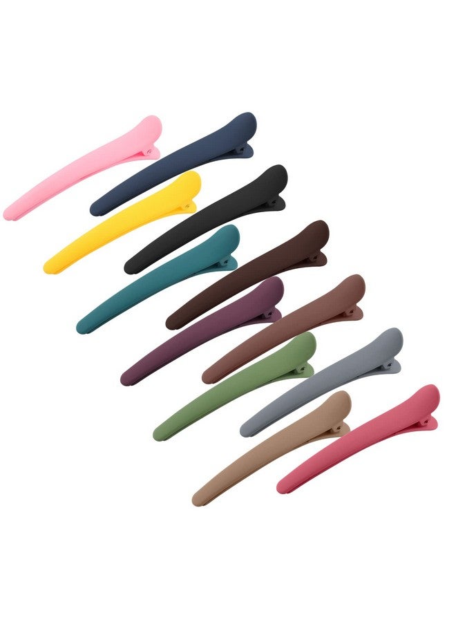 YISSION 12 PCS Hair Clips for Styling Sectioning, 3.1 Inch Matte Alligator No-Crease Duck Billed Hair Barrettes, Hair Styling Accessories for Women Girls - Image 1