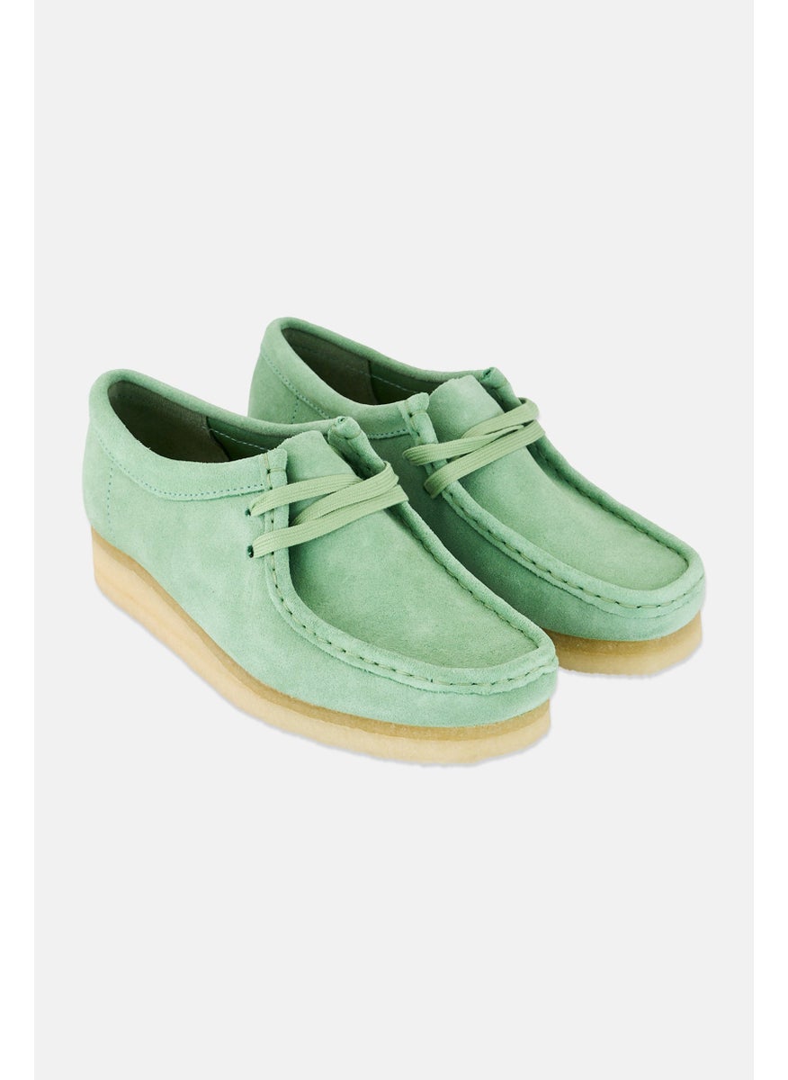 clarks Women Wallabee Standard Fit Lace Up Casual Shoes, Pine Green  - Image 1