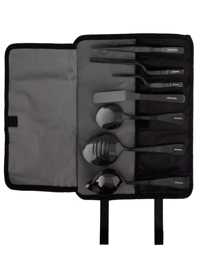 CREATIVECHEF Professional Chef Plating Kit, 7 Piece Culinary Plating Set, Black, Stainless Steel - Image 1