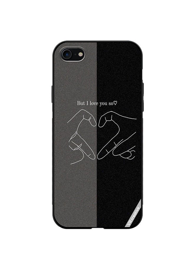 VR CREATIVE Protective Case Cover For Apple iPhone SE (2022) Couple Design Multicolour - Image 1