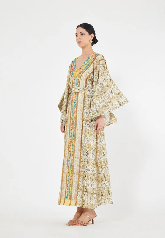 ذوق Multicolor Drop Shoulder Jalabiya