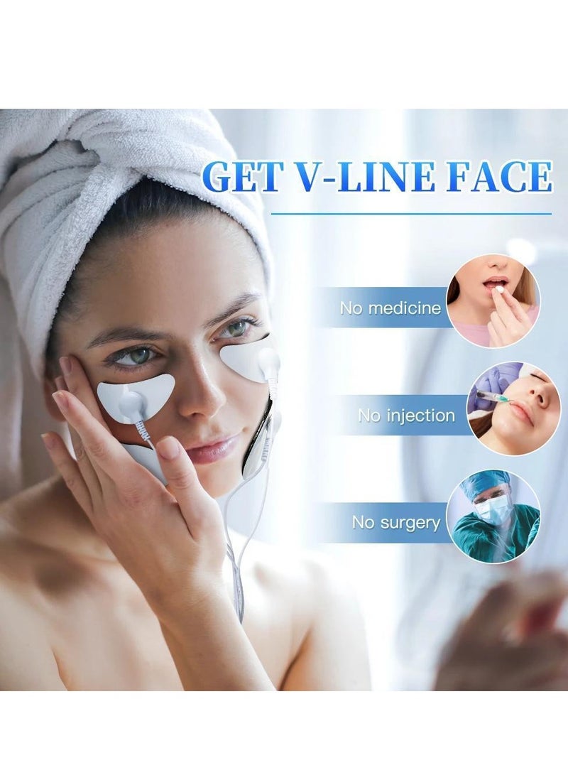 general EMS Facial Massager Low Frequency Pulse Crescent Shape Beauty Device V-Shaped Face Wrinkle Facial Muscle Stimulator - Image 5