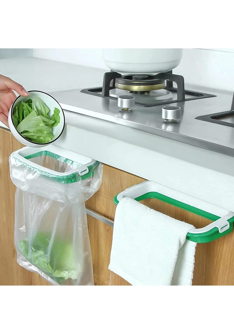 KASTWAVE Hanging Bag Holder, Portable Garbage Bags Rack,Bags Storage Rack Portable Practical Bin for Cabinet Reusable Hanging Bag Stand for Storage of Kitchen Waste,3pcs  - Image 1