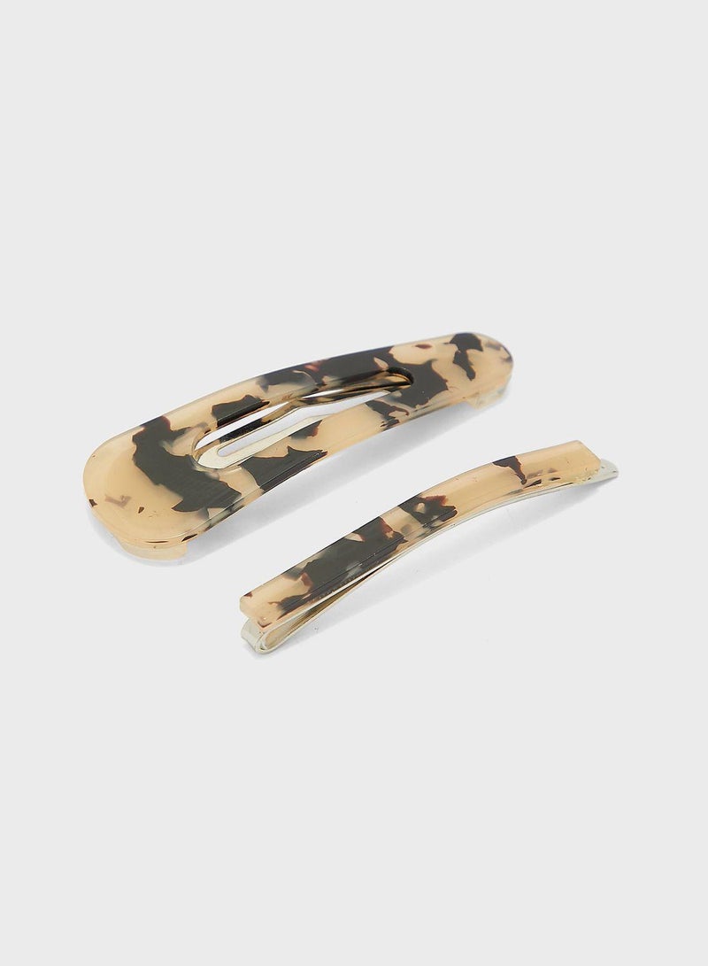 Claires Kids 2 Pack Resin Hair Clips - Image 2