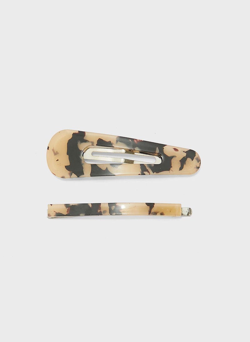 Claires Kids 2 Pack Resin Hair Clips - Image 1