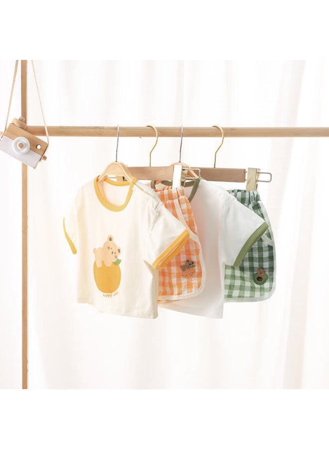 Youqi Yooqi Baby Set New Boys' Short Sleeve T-shirt Girls' Shorts Summer Thin Clothes Baby Summer Outfit - Image 1