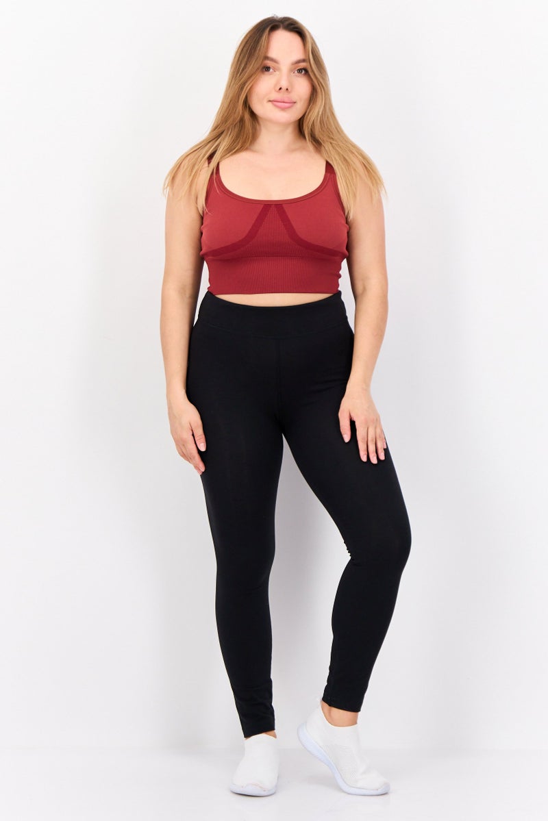PUMA حمالة صدر رياضية نسائية بدون أكمام غير مبطنة، بني - Image 2