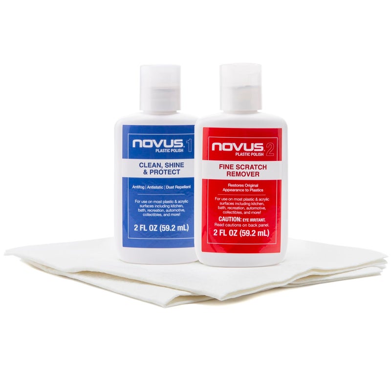 NOVUS طقم تلميع البلاستيك نوفوس 7055 - تنظيف، لمعان وحماية مع مزيل الخدوش الدقيقة - Image 1