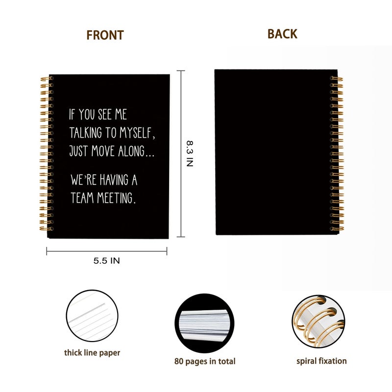 OXW Funny Work Office Gifts, Funny Notebook Journal for Coworkers, Funny Gifts for Women Men Coworkers Adults, Funny Cool Gifts for Coworkers, Sarcastic Gifts for Women(5.5'' X 8.3'') - Image 5