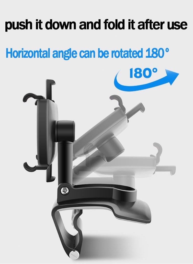 Heavy Duty Car Phone Holder for SUVs/Trucks - Universal Dashboard Mount with Super Strong Suction, Compatible with iPhone 15/14 Pro Max  Samsung Galaxy, Non-Slip HUD Mobile Phone Clip (Black) - Image 4