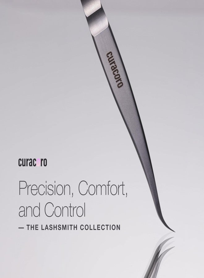 Curacoro Lash Tweezers for Eyelash Extensions - LashSmith Straight Isolation Tweezer for Classic Lashes and Effortless Precision - Image 2