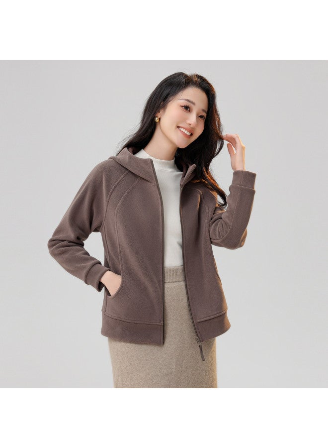 Flying in the snow Soft, Skin-friendly, Warm, Trendy, Minimalist Women's Hooded Jacket, 2025 Spring/autumn New Style Women's Jacket - Image 5