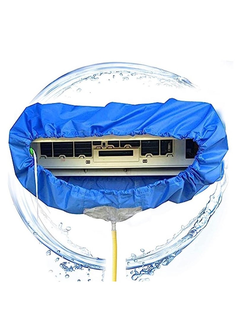 Air Conditioner Cleaning Cover, Waterproof DIY Dust Washing Clean Protector Bag for 2P-3P Air Conditioner - Image 1