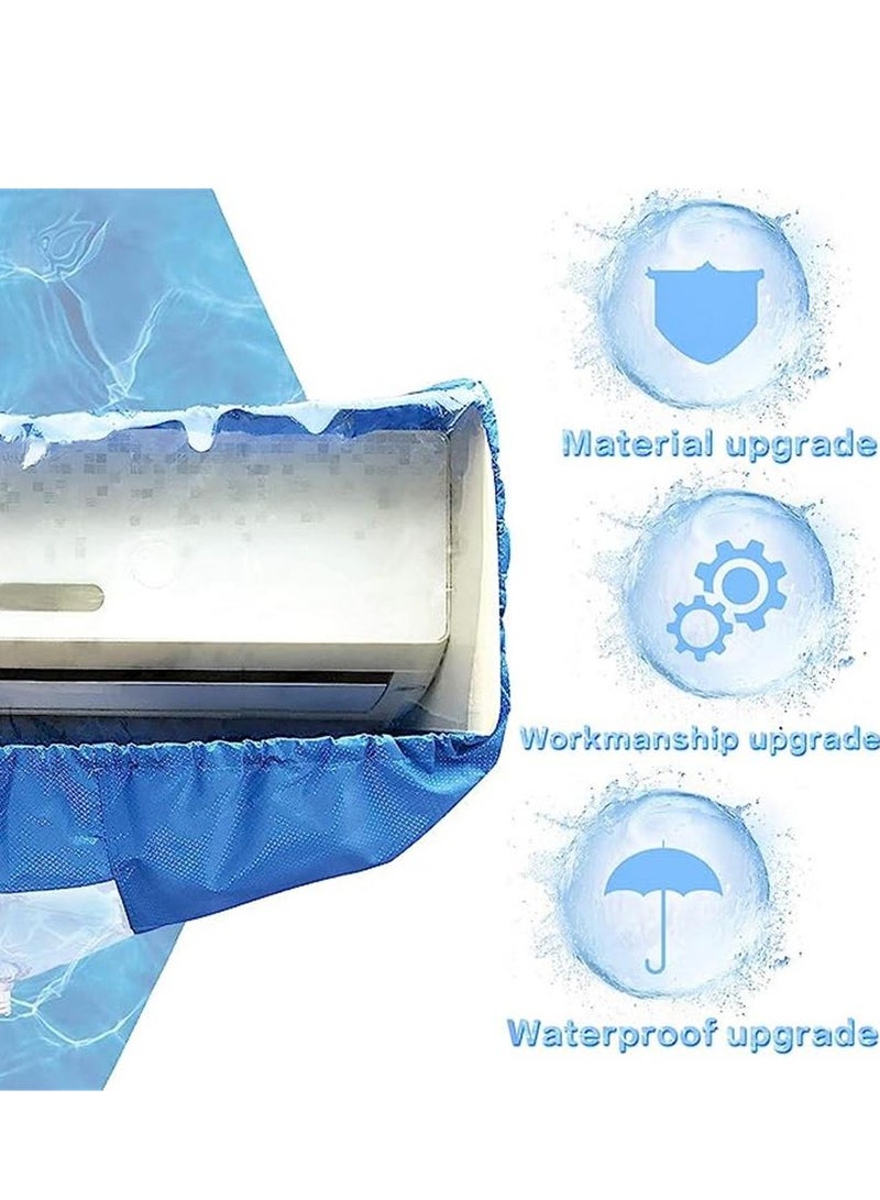 Air Conditioner Cleaning Cover, Waterproof DIY Dust Washing Clean Protector Bag for 2P-3P Air Conditioner - Image 3