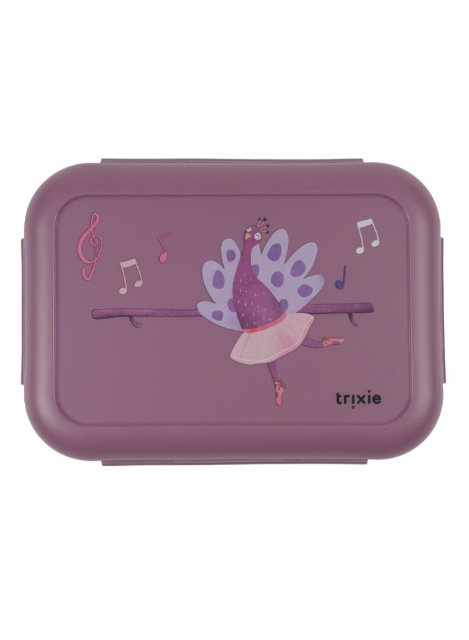Trixie Lunch Box With Clips - Ballerina Mrs. Peacock - Image 1