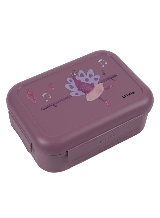 Trixie Lunch Box With Clips - Ballerina Mrs. Peacock - Image 2