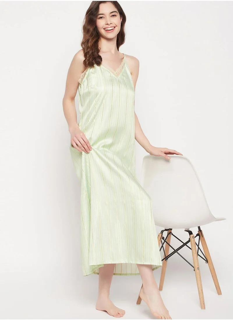 Clovia V-Neck Nightdress