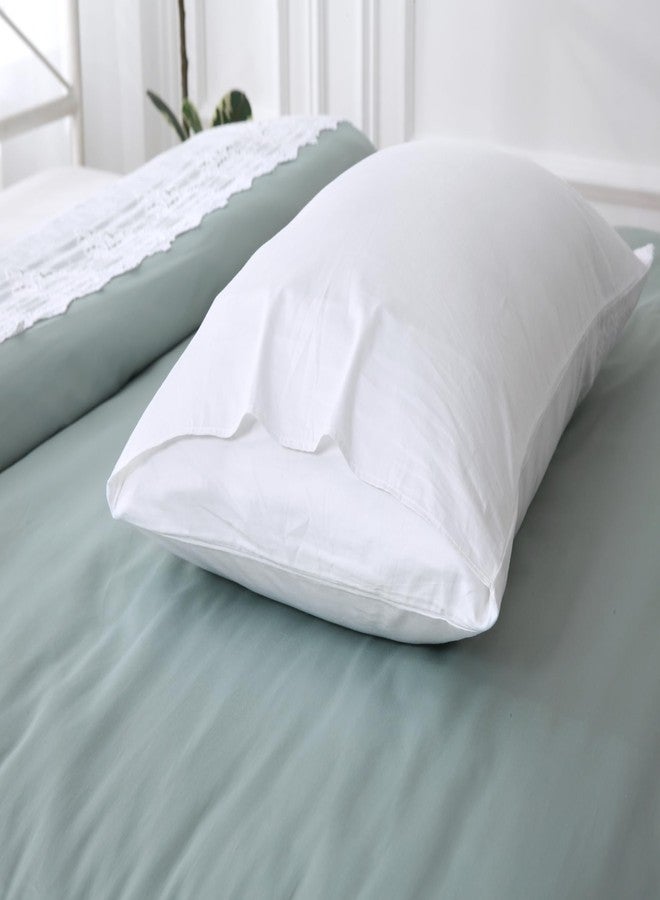 Meaning4 2-Pack White Battenburg Lace Pillow Shams Hollowed Out Lace Pillowcases French Luxury Elegant Look 100% Cotton Queen Size - Image 5