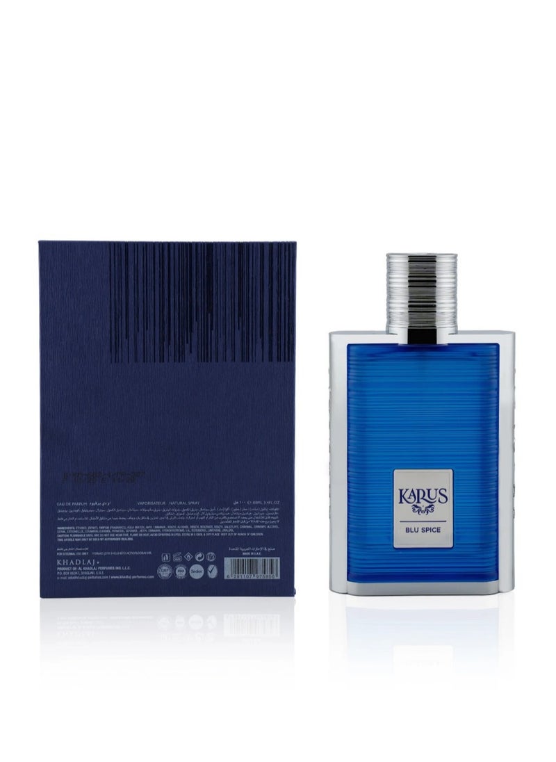 KHADLAJ - KARUS BLU SPICE 100 ML EDP SPRAY - Image 1