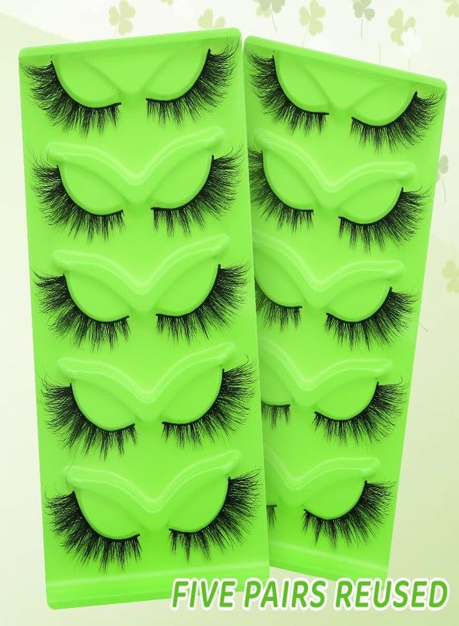 5 pairs Wispy Cat Eye Lashes Wispy False Eyelashes Natural look Eyelashes (W0806) - Image 4