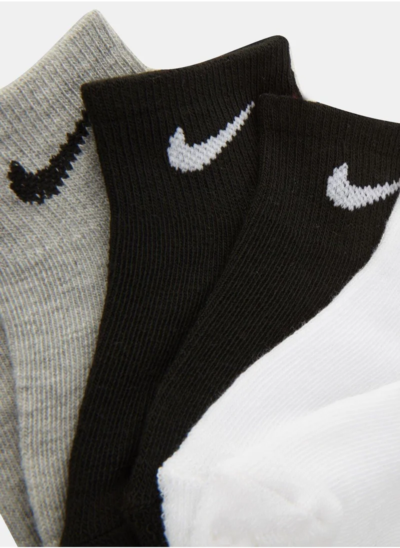 Nike Kids' Cushioned Ankle Socks (3 Pairs)