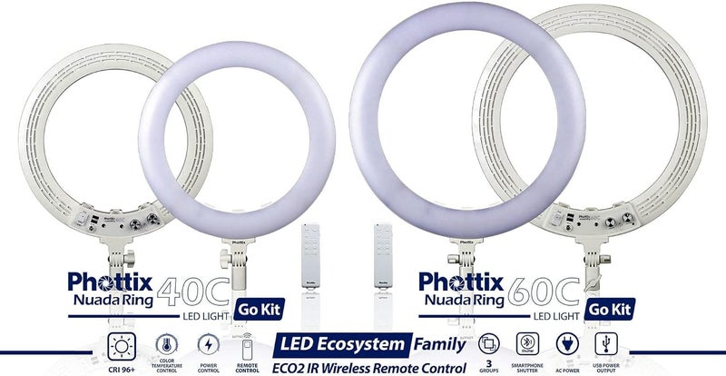 Phottix Nuada Ring40C LED Light Go Kit - Image 2
