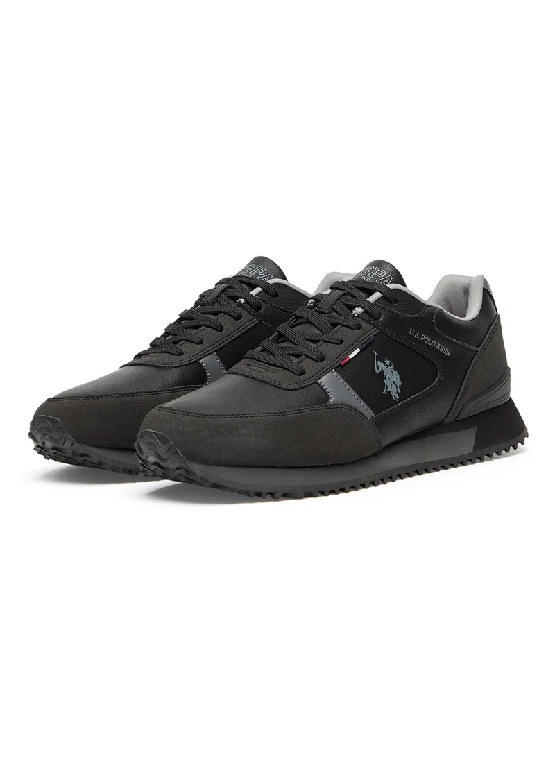 يو اس بولو اسن U.S. POLO ASSN. Men's Casual Sneakers in Black