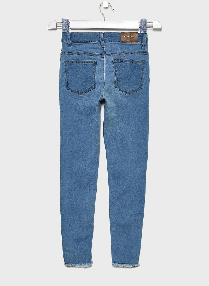 Reserved Kids Hem Ruffle Jeans