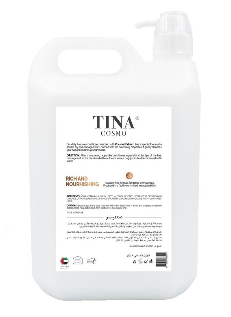 Tina Cosmo Coconut Rich Nourishing Conditioner - 5 Liter  - Image 2