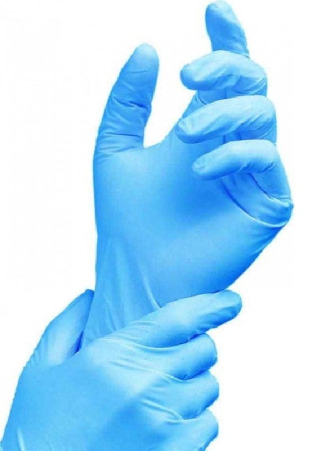 100-Piece Nitrile Gloves Blue Large - Image 2