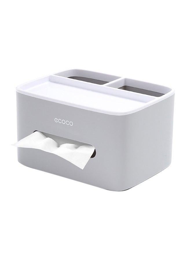 ecoco Multifunctional Facial Tissue Holder Grey 12.3x16.5x0.455centimeter - Image 1