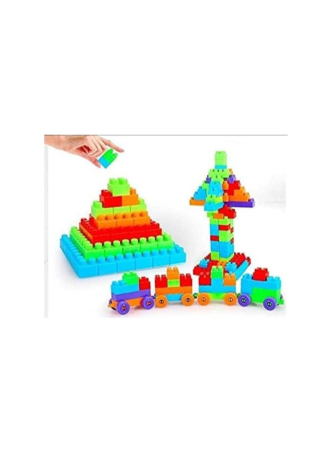 Blocks Bag - 110 Pieces - Multicolor, Plastic  - Image 3