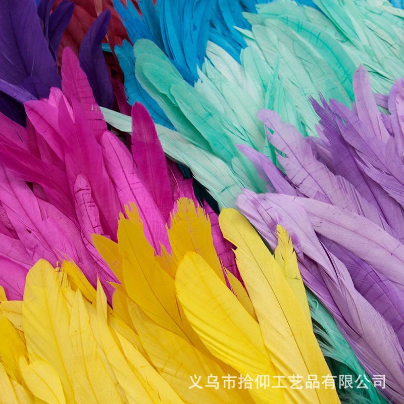Selling 25-30Cm Tail Feather Cloth With Cloth Strip Stage Clothing Skirt Feather Shawl Diy Handmade - Image 3