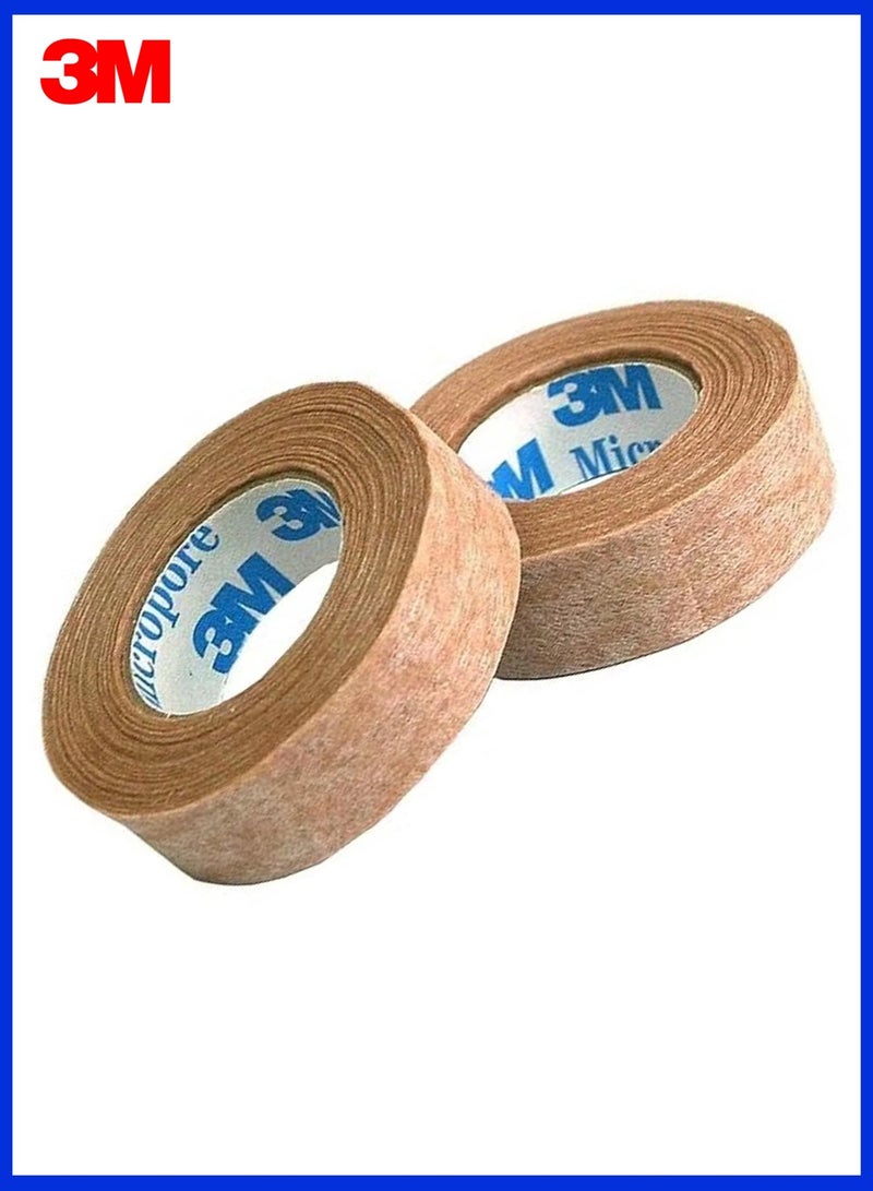 3M 2 Pack Nasal Tape Rolls, Breathable Nasal Breathing Strips, Grade Gentle Adhesive for Sensitive Skin, Sleep and Sports Nasal Ventilation Support, Easy Remove - Image 1