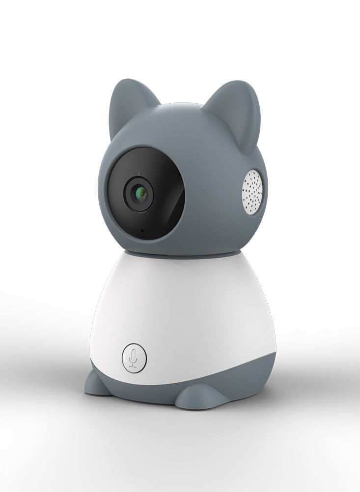 كروني جهاز مراقبة الأطفال Baby 1tm-1mn بشاشة LCD عالية الدقة مقاس 5 بوصات، مزود بكاميرا 3 ميجابكسل، وزاوية دوران 340 درجة وإمالة 50 درجة، وصوت ثنائي الاتجاه، ورؤية ليلية، وأغاني تهويدة، وكشف درجة الحرارة، ومكالمات فيديو بزر واحد، وبطارية 3000 مللي أمبير في الساعة - Image 4