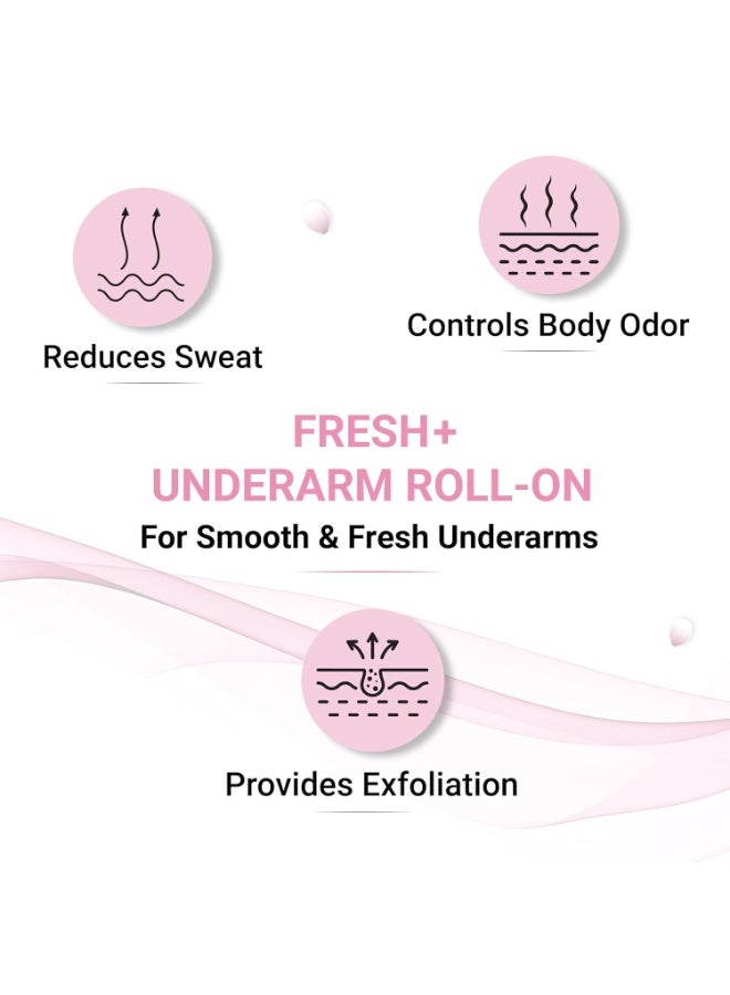 So True Sotrue Fresh+ Underarm Roll On Deodorant for Women, 5% AHA & Vitamin C, Controls Odour & Brightens Skin,, 40ml - Image 2