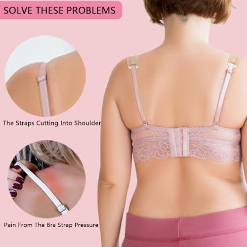 BUMOVE Bra Strap Cushion Fabric, BUMOVE Disposable Bra Strap Cushion Pads for Shoulder Pain Relief (Skin, 20 Pieces) - Image 2
