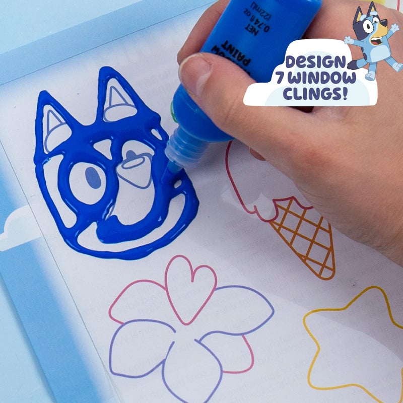 BLUEY Bluey Window Art Suncatchers for Kids, Window Art Kit, Great Suncatchers Kit for Kids to Paint, Great At-Home Kids Craft Activity or Bluey Birthday Party Idea, Bluey Toys for Kids Ages 3, 4, 5, 6  - Image 5