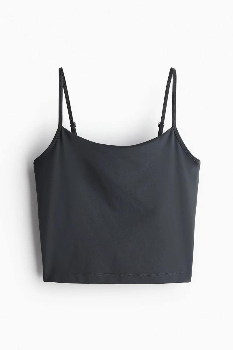 H&M DryMove™ Cropped sports vest top