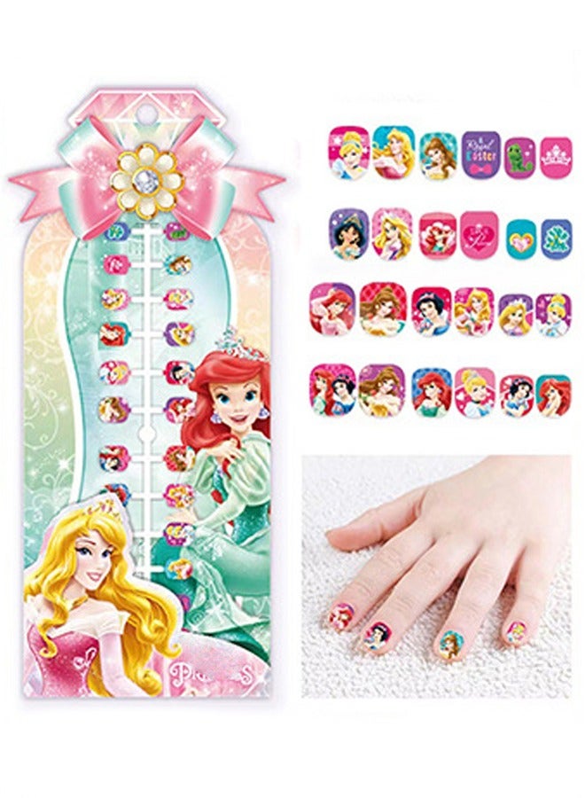 Disney Children's Cartoon Wearable Nail Makeup Toys Baby Girl Printed With Self-Adhesive Nail Tips Nail Art Set - Image 3