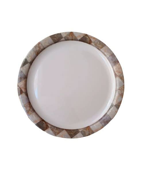 Servewell Melamine Round Quarter Serving PlateSupermus Printed76 InchSet of 6 pcs - Image 1