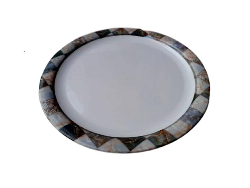 Servewell Melamine Round Quarter Serving PlateSupermus Printed76 InchSet of 6 pcs - Image 3