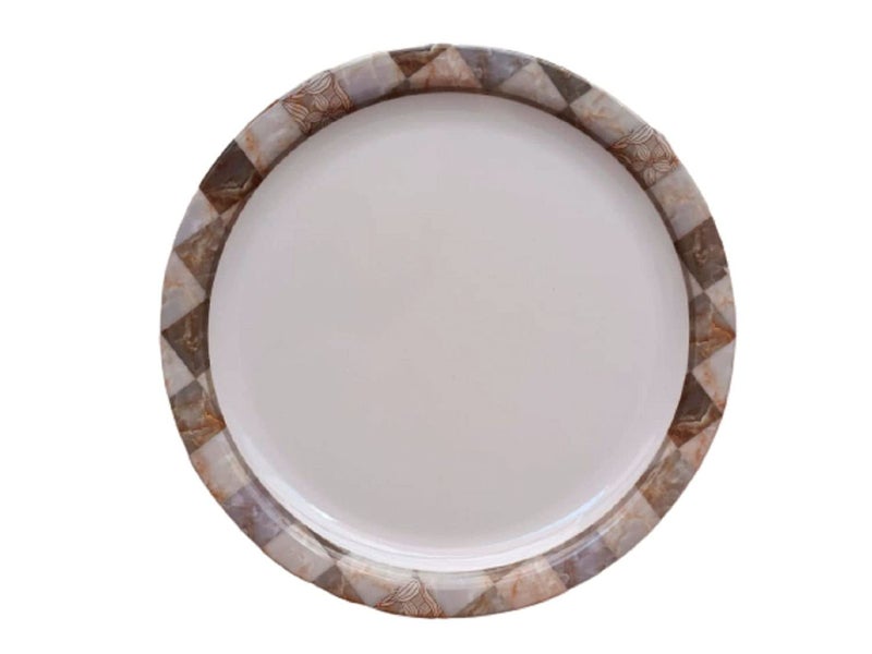 Servewell Melamine Round Quarter Serving PlateSupermus Printed76 InchSet of 6 pcs - Image 4
